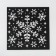 Stencil for creativity "Snow Tale", 15 x 15 cm, plastic