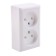 Double SE "Hit", 16 A, 250 V, invoice, without salary, IP20, white, RA16-237-B
