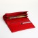 Women's wallet on magnet, red color