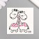 Tattoo on the body black "giraffes" 6x6 cm