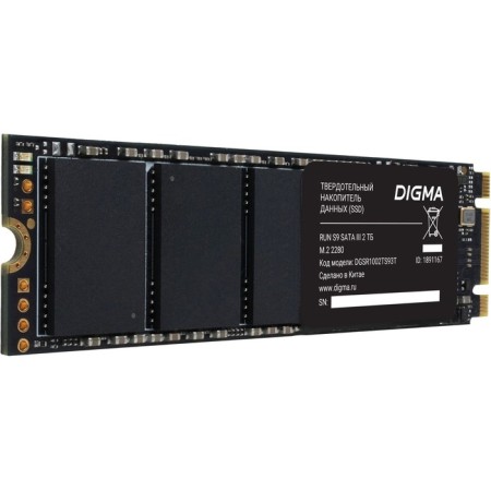 SSD Digma SATA-III 2TB DGSR1002TS93T RUN S9 M.2 2280-6