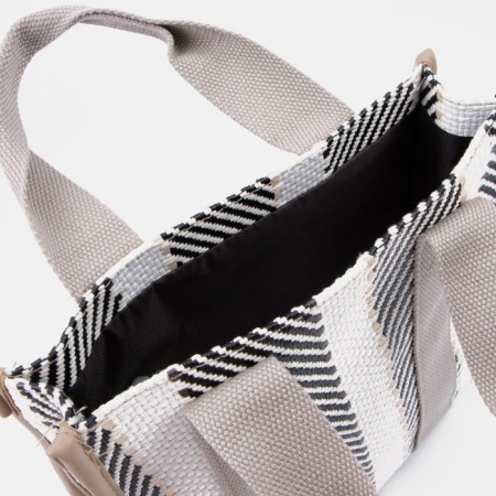 Bag-touut without fastening, gray color-2
