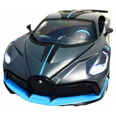 MASTO Bugatti Divo machine with light and sound, 1:24, the color of the gray-blue-5