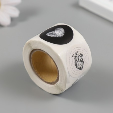 Stick Paper "Love" d = 2.5 cm 252 pcs in roll-1