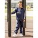 Hoody for a boy, height 122 cm, blue color