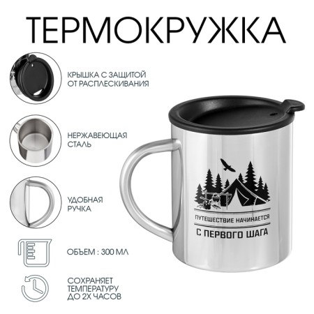 Thermal circle, 300 ml, the path "Master K. Travel starts with the first step"-1