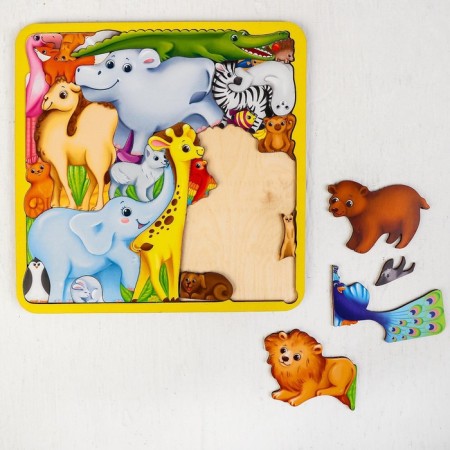 Puzzle "Animals of the World" 27x27 cm-2