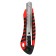 Chancellery knife 18 mm, plastic, autofixer, rubber inserts, TOP
