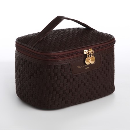 Lightning cosmetic bag, brown color
