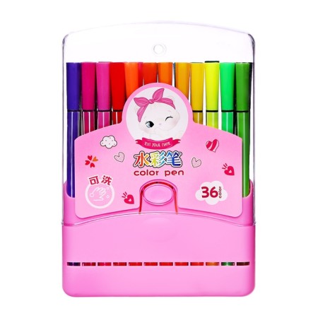 Flomasters 36 colors strip in a plastic penalty foam ventilated cap, pink-5