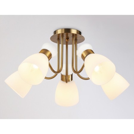 Suspended chandelier Ambrella Light, Traditional, TR3218, 5HE27, Color Gold-3