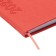 The weekly dated 2025, 85x145 mm, 64 sheets of Escalada, a solid cover made of artificial leather, pancake embossing, block 70 g/m², coral