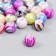 Beads for creativity plastic "Balls Colorful stains" set of 20 g 1x1.2x1.2 cm