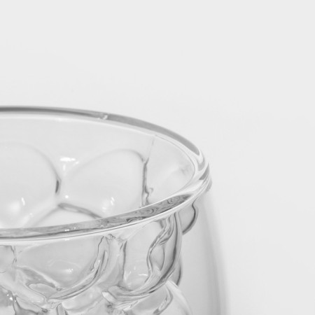Glass glass with double walls Magistro "Duo. Grapes ", 200 ml, 8.5 × 9 cm-2