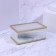 Organizer for storage "Ripples", with a lid, glass, with a mirror -bottom, 1 section, 14.5 × 8.5 × 6 cm, the color is transparent/copper