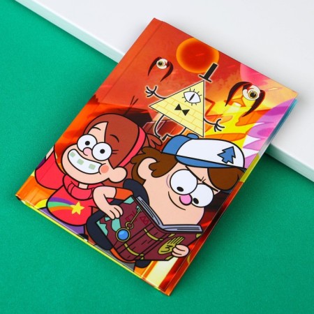 Notepad A6, 64 sheets, in a solid cover, gravity farz-1