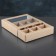 Packaging for sweets, craft, 9 pcs, 13.7 x 13.7 x 3.5 cm, set of 5 pcs.