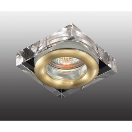 Built -in lamp Novotech, 50 W, Gx5.3, 12 V, 60x60 mm, d = 60 mm, color gold-1