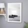 Wall mirror "Simple", 48x63 cm, white