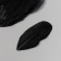 Decorative goose feature "Black" in the shape of a sheet set 40 pcs h = 5-7 cm