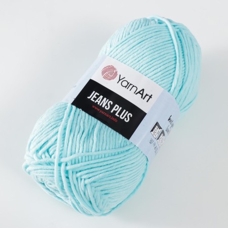 Yarn "Jeans Plus" 55% cotton, 45% acrylic 160m/100g (76 iceberg)-1