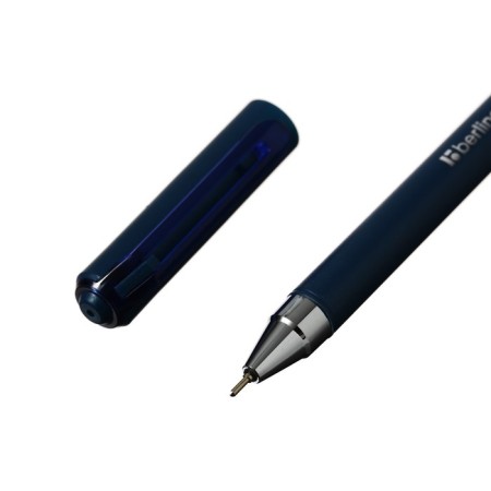Ballpoint handle Berlingo Ultra X2, 0.7 mm, needle rod, blue-8