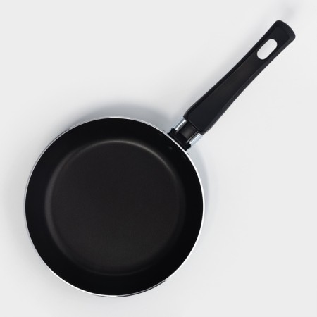 COLIBRI pan, D = 18 cm, plastic handle, anti -stick coating, blue color-4