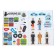 Stickers reusable "Police", 12 p.