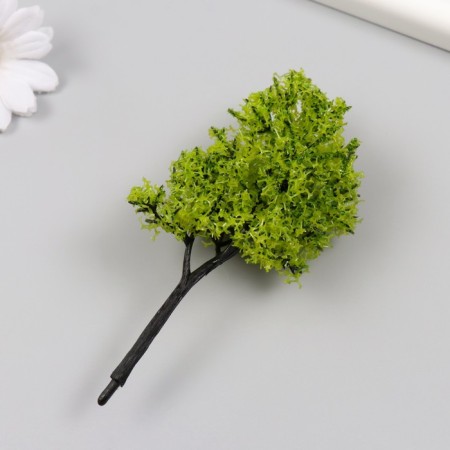 Artificial plant for creativity plastic "Platan" 12 cm-1
