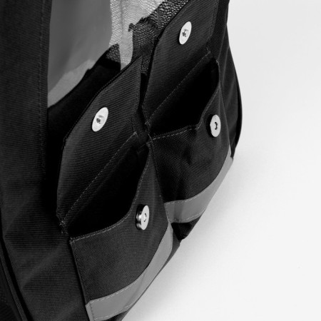 A backpack for carrying animals with a viewing window, black-5