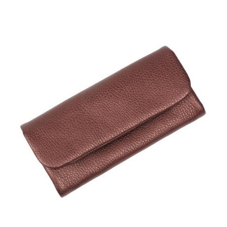 N/k wallet, valve, pockets 4, department/coins 1, departments 2, color Bordeaux metallic