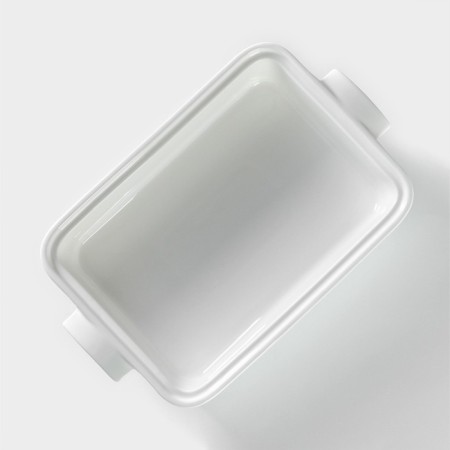 Marmite of heat -resistant ceramics rectangular Magistro "Estet", 2 l, 31 × 19 × 11 cm-5