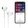 Headphones Borofone BM32 Plus, inserts, microphone, Lightning, cable 1.2 m, white