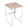 Coffee table "Energy Loft", 52 x 34 x 30 cm, white, oak Santana