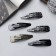Invisibility for hair "Lira" (set of 10 pcs) space, 6.5 cm, black and white