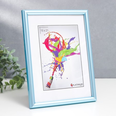 Photo frame plastic "Rainbow" 15x21 cm, blue-2