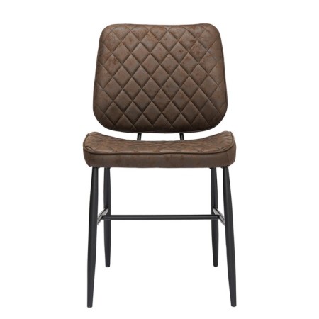 Maril chair, 470 × 580 × 855 mm, eco-leather, dark brown color-5