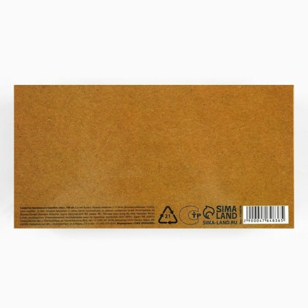 Paper napkins in the box "Eco", 100 pcs, two -layer-5