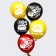 Airy ball "Happy Birthday!", 12 inch, latex, 5 pieces, cars