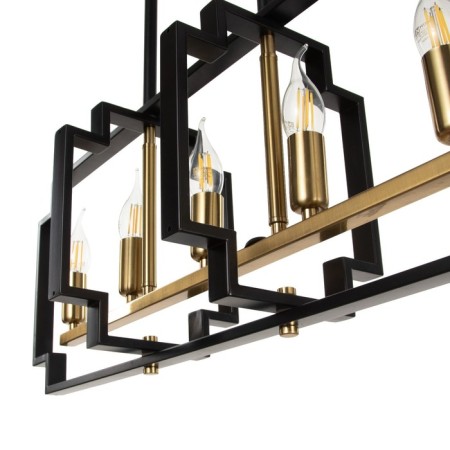 Chandelier 2739/5 E14 40W black and gold 29.5x7.8x25-97 cm Bayerlux-10
