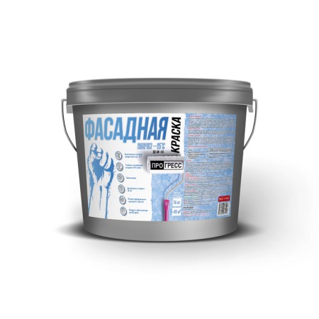 Paint water -dispersion facade snow -white "Progress" "Frost -15" Base A 14 kg