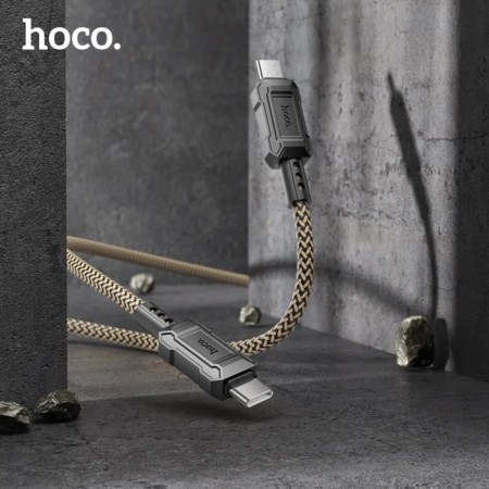 Cable Hoco X94, Type-C-Type-C, 3 A, 1 m, fast charging, PVC, golden-3