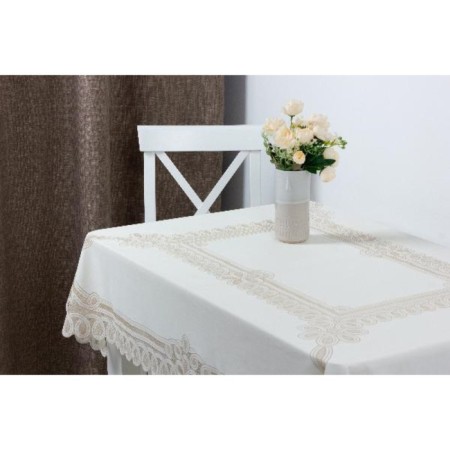 The tablecloth "openwork" Pretty, 120 x 150 cm, beige color-4