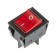 Klavichny switch 250V 25A (4C) On -OFF red with backlight (RWB-502) Rexant