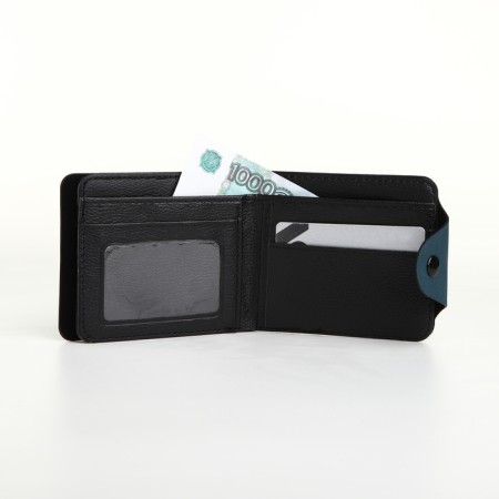 Wallet on the button, the color is blue-6