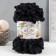 Yarn "Puffy" 100 % micropoliester 9m/100g (60 black)