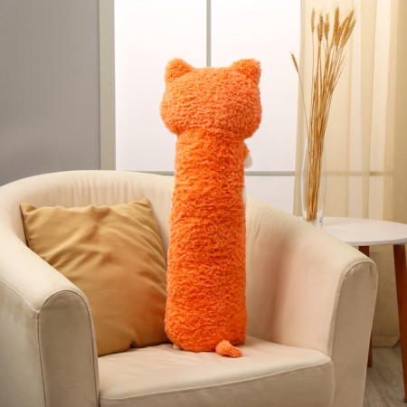 Soft toy "cat", 80 cm, orange color-3