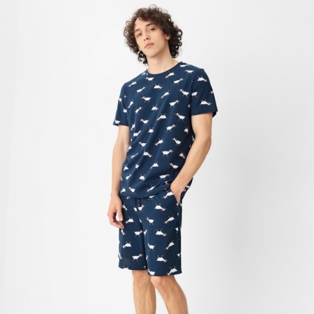 New Year. Pajama men's kaftan "game", size 54-2