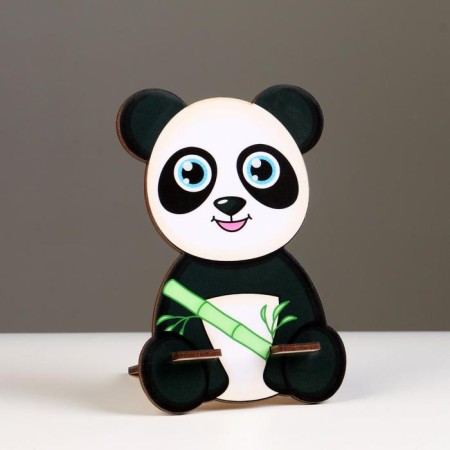 Stand for the phone "Panda", wood