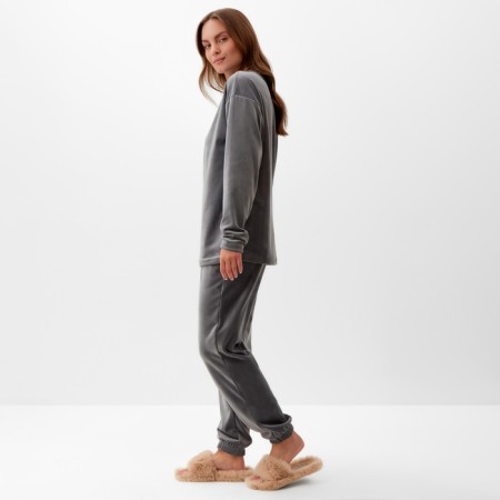Women's costume (sweatshirt and trousers) KAFTAN PLUSHY p. 48-50, gray-2